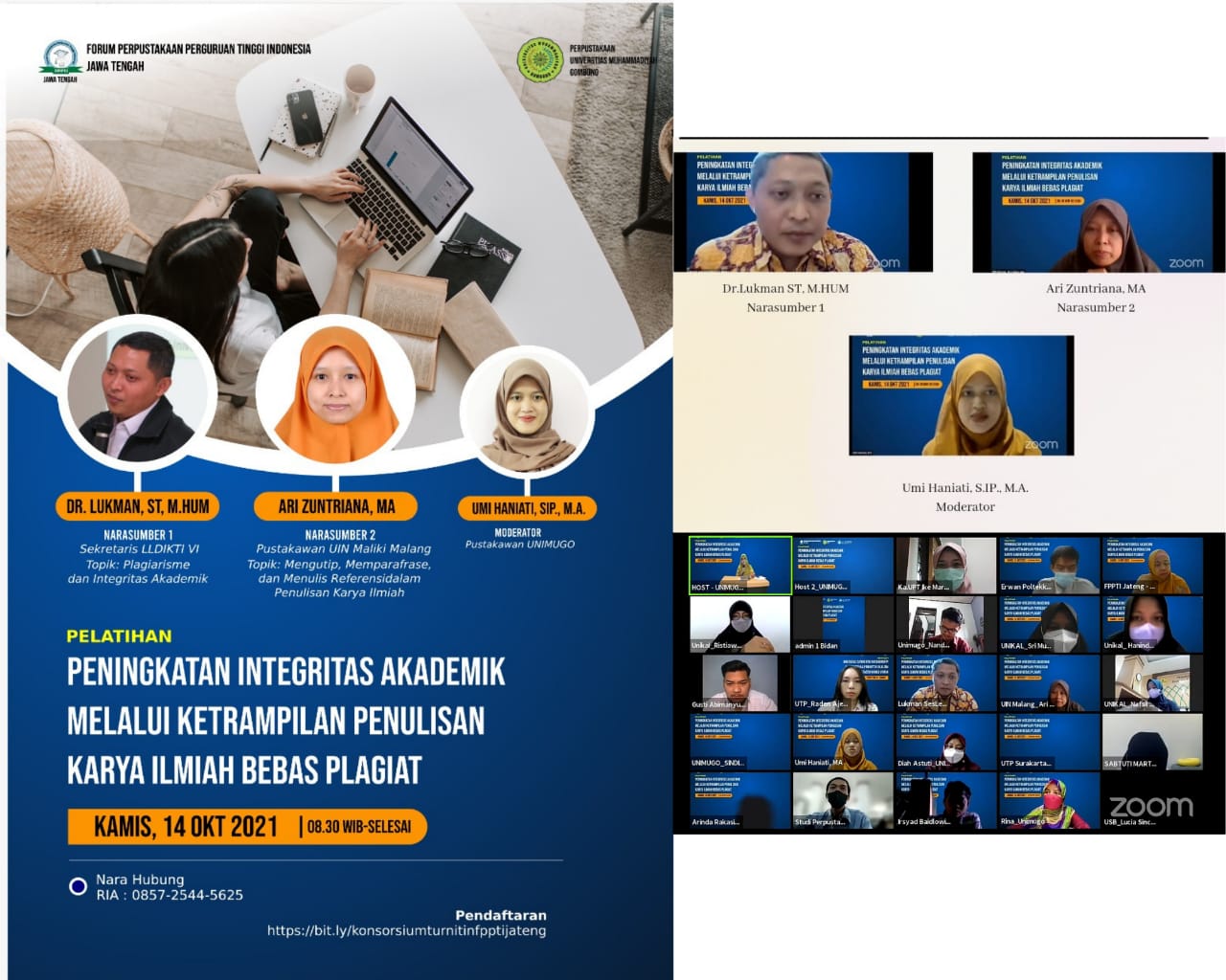 PELATIHAN PENINGKATAN INTEGRITAS AKADEMIK MELALUI KETERAMPILAN PENULISAN KARYA ILMIAH BEBAS PLAGIAT